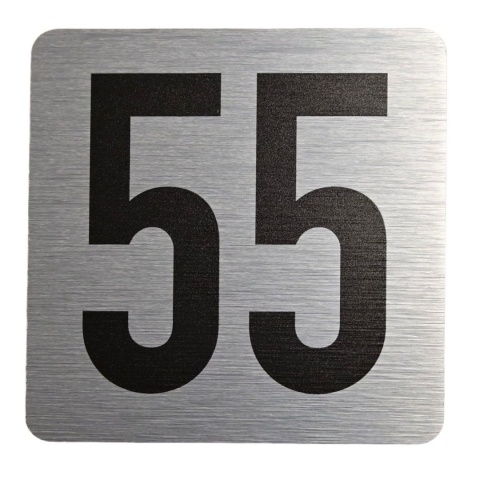 Tabliczka na drzwi 8x8 cm - numer 55