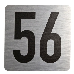Tabliczka na drzwi 8x8 cm - numer 56