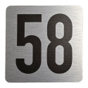 Tabliczka na drzwi 8x8 cm - numer 58