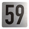 Tabliczka na drzwi 8x8 cm - numer 59