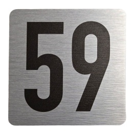 Tabliczka na drzwi 8x8 cm - numer 59