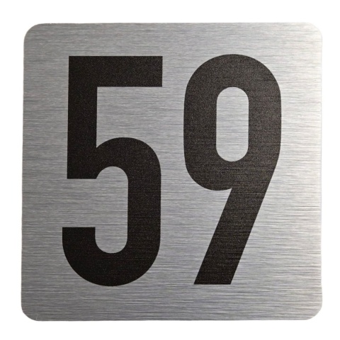 Tabliczka na drzwi 8x8 cm - numer 59