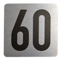 Tabliczka na drzwi 8x8 cm - numer 60