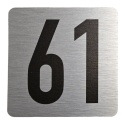 Tabliczka na drzwi 8x8 cm - numer 61