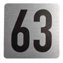 Tabliczka na drzwi 8x8 cm - numer 63