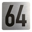Tabliczka na drzwi 8x8 cm - numer 64