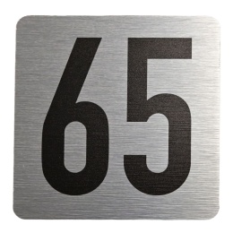 Tabliczka na drzwi 8x8 cm - numer 65