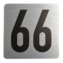 Tabliczka na drzwi 8x8 cm - numer 66