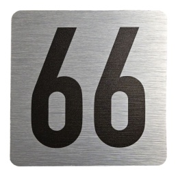 Tabliczka na drzwi 8x8 cm - numer 66