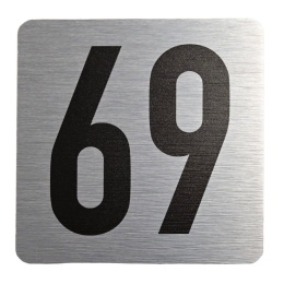 Tabliczka na drzwi 8x8 cm - numer 69