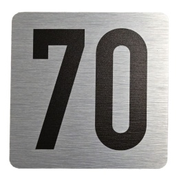 Tabliczka na drzwi 8x8 cm - numer 70
