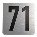 Tabliczka na drzwi 8x8 cm - numer 71