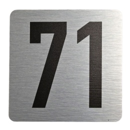 Tabliczka na drzwi 8x8 cm - numer 71