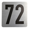 Tabliczka na drzwi 8x8 cm - numer 72