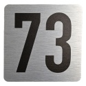 Tabliczka na drzwi 8x8 cm - numer 73