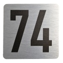 Tabliczka na drzwi 8x8 cm - numer 74