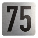 Tabliczka na drzwi 8x8 cm - numer 75