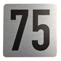Tabliczka na drzwi 8x8 cm - numer 75