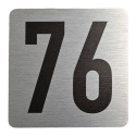 Tabliczka na drzwi 8x8 cm - numer 76