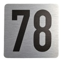 Tabliczka na drzwi 8x8 cm - numer 78