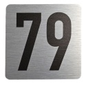 Tabliczka na drzwi 8x8 cm - numer 79
