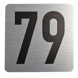 Tabliczka na drzwi 8x8 cm - numer 79