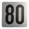 Tabliczka na drzwi 8x8 cm - numer 80