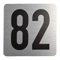 Tabliczka na drzwi 8x8 cm - numer 82