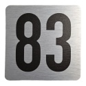 Tabliczka na drzwi 8x8 cm - numer 83