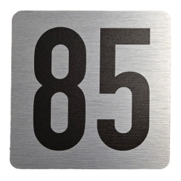 Tabliczka na drzwi 8x8 cm - numer 85
