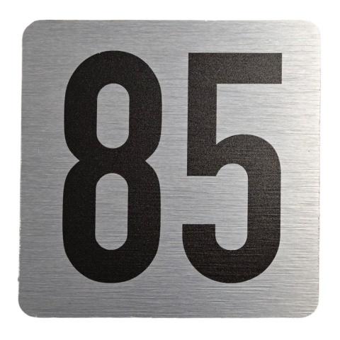 Tabliczka na drzwi 8x8 cm - numer 85