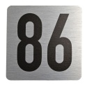 Tabliczka na drzwi 8x8 cm - numer 86