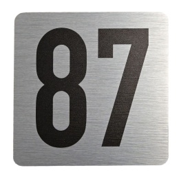Tabliczka na drzwi 8x8 cm - numer 87