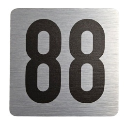 Tabliczka na drzwi 8x8 cm - numer 88