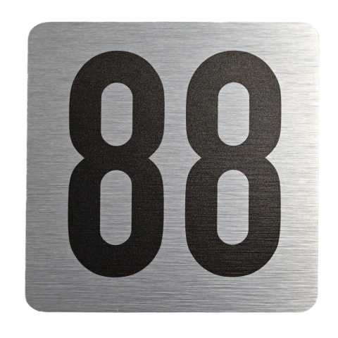 Tabliczka na drzwi 8x8 cm - numer 88