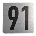 Tabliczka na drzwi 8x8 cm - numer 91