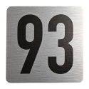 Tabliczka na drzwi 8x8 cm - numer 93