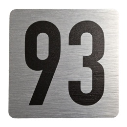 Tabliczka na drzwi 8x8 cm - numer 93