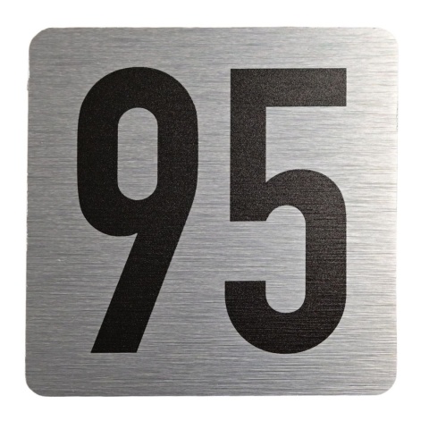 Tabliczka na drzwi 8x8 cm - numer 95