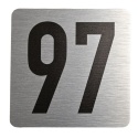 Tabliczka na drzwi 8x8 cm - numer 97