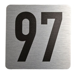 Tabliczka na drzwi 8x8 cm - numer 97