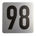 Tabliczka na drzwi 8x8 cm - numer 98