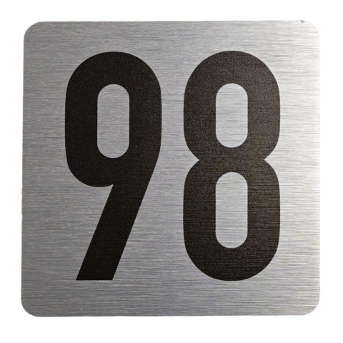 Tabliczka na drzwi 8x8 cm - numer 98