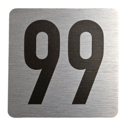 Tabliczka na drzwi 8x8 cm - numer 99